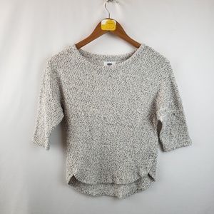 Old Navy Pullover Metallic Sweater Sz Med White